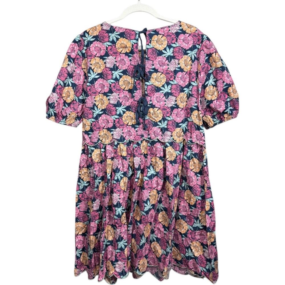 Umgee - NWT - Floral Scalloped Hem Dress - Size XL - Picture 2 of 7